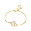 Original 925 Sterling Silver Zirconia Tennis Chain Bracelet for Women Adjustable Gold Color Hot Sale Ideal Birthday Party Gifts