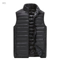Men Winter Down Vests Mens waterproof Fashion Casual Down Sleeveless Vest Jackets Mens Autumn Couple Lightweight Work Waistcoat