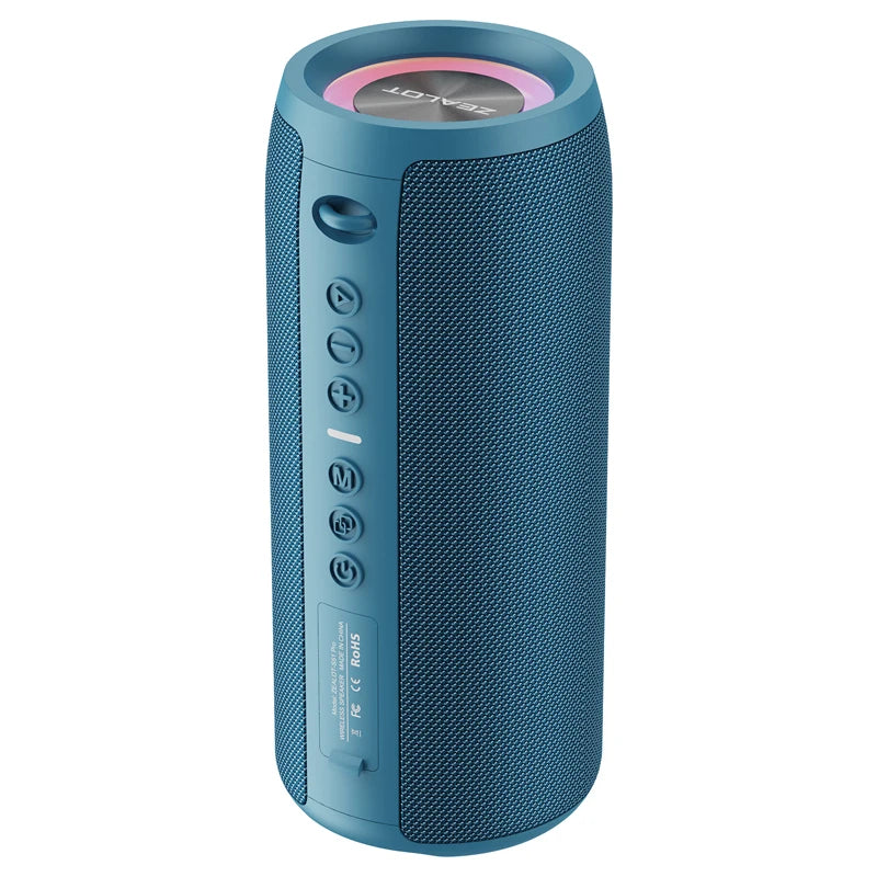 Zealot-S51Pro 40W High-power Bluetooth Speaker 3D Stereo Bass Bluetooth Speaker Portable IPX5 Waterproof Suitable TWS Boom Box