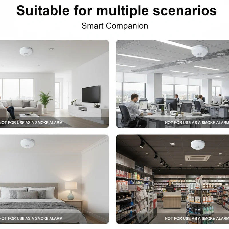 Mini Security Camera 1080P HD, WiFi Remote View, Motion Detection & Recording, Ceiling-Mounted for Home/Office/Hotel Indoor Use