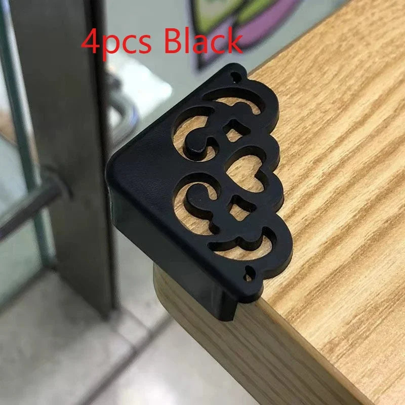 4pcs Silicone Corner Protective Cover - Elegant Hollow Flower Design, Table Corner Protector, Protecting Children's Safety