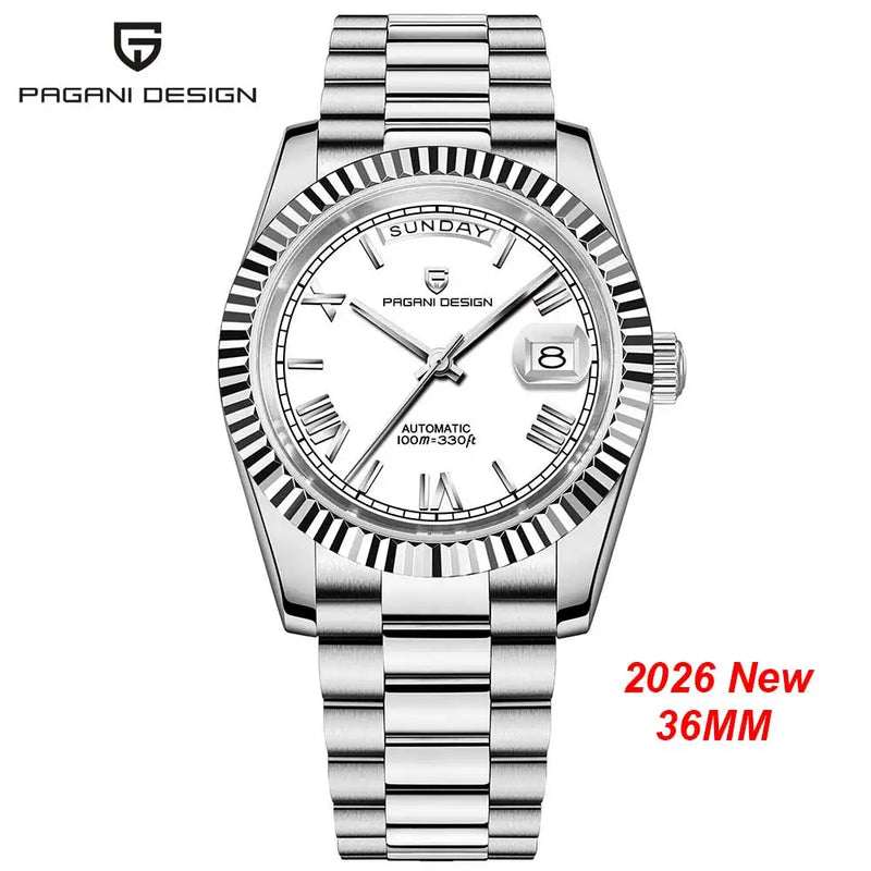 2026 New DD36 Men's Watches PAGANI DESIGN Luxury Automatic Mechanical Watch Men AR Sapphire Glass Business Blue Wristwatch Men ST16 Movt Clock Local Delivery