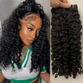 12A Burmese Curly Hair Bundles Burmese Virgin Raw Human Hair Bundles Unprocessed Weaving Water Wave Curly Hair Extensions 32In