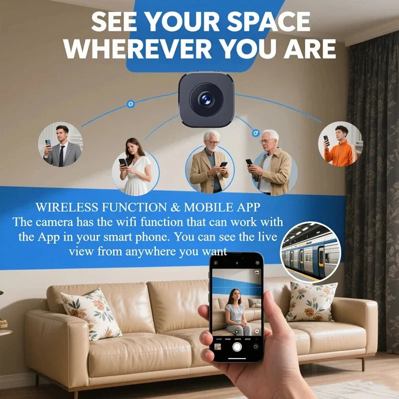Mini Security Camera Wireless 1080P HD 2.4G WiFi Monitoring Security Protection Remote Night Vision Surveillance Smart Home 2026