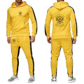Russia Badge Gold Eagle Men's New Sport Wear Hoodie Solid Color Long Sleeve Tracksuit+Casual Sweatpants Suit - View 3 | SAMAG