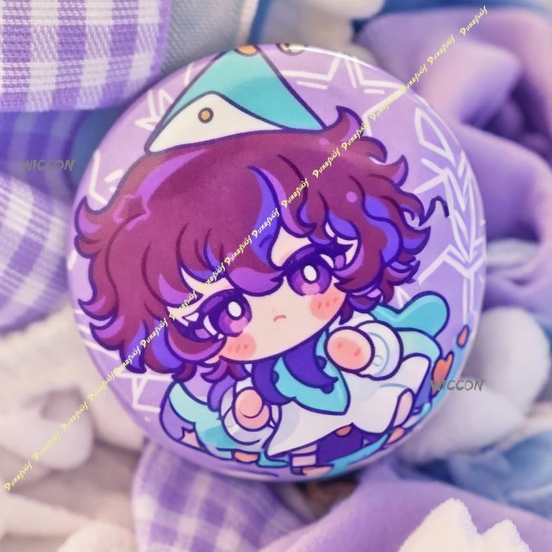 Anime Witch Hat Atelier Badges Cartoon Lapel Pins Vibrant Color Anime Cosplay Badges Cute Bag Clothing Brooches Souvenir forFans
