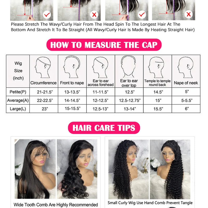 30 Inch Body Wave 13x6 Hd Lace Frontal Wig Human Hair Brazilian Pre Plucked Lace For Women 13x4 Lace Front Wigs 4x4 Closure Wig