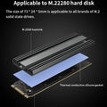 TEUCER M2 2280 Solid State Hard Disk Aluminum Radiator M.2 SSD Heatsink with Thermal Silicone Pad For PS5/PC/Laptop Cooling