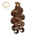 Body Wave Bulk Human Hair Chocolate Brown Color No Weft 100g/Pack Blend Highlight Brown BOHO Braids Human Hair Braiding Hair