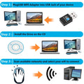 300Mbps Mini USB Wireless Wifi Adapter Wi Fi Network LAN Card 802.11b/g/n RTL8188 Adaptor for PC Desktop - Visuel 5 | SAMAG