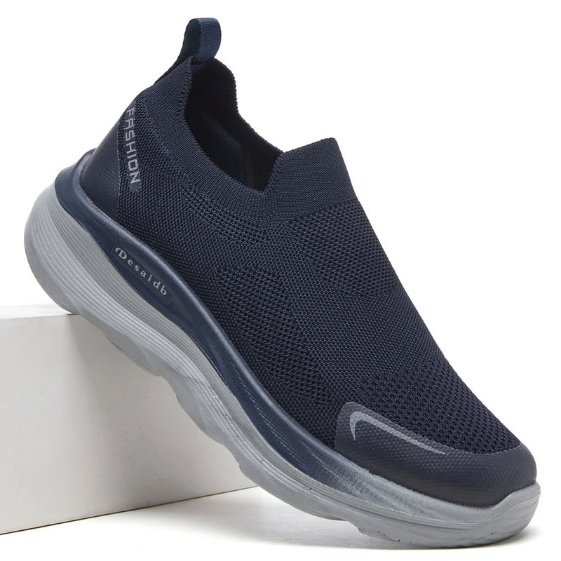 Desai Men's 2026 Slip-on Sneakers Knitted Sock Shoes Breathable Comfortable Sporty Walking Shoes for Daily Commute