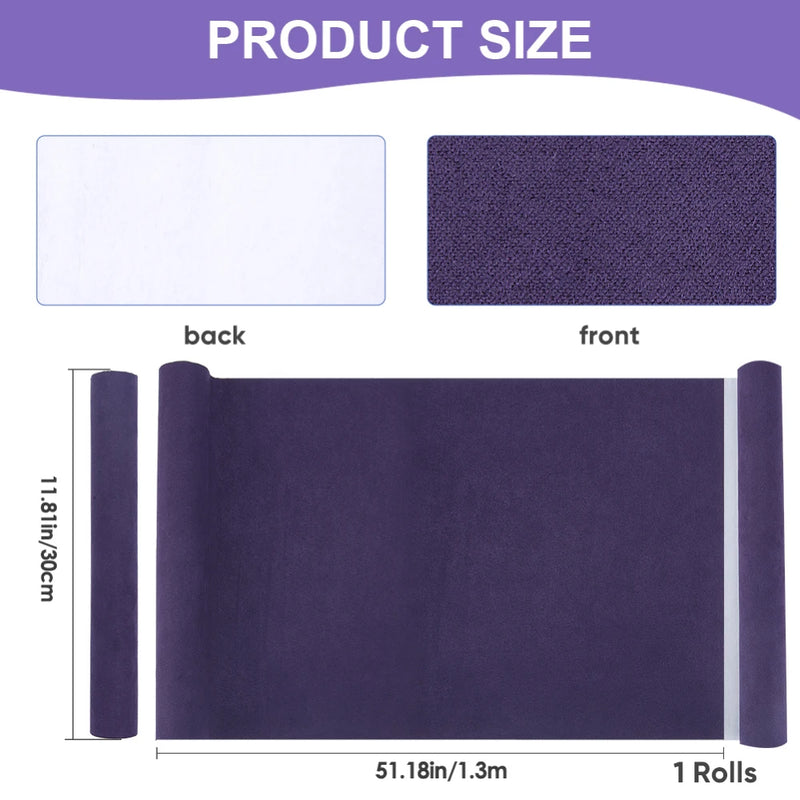 51 x 11.8" Suede Book Cloth Indigo for Book Binding A4-A8 Fabric Surface Paper Backed Bookcover Book Album Scrapbooking Archival
