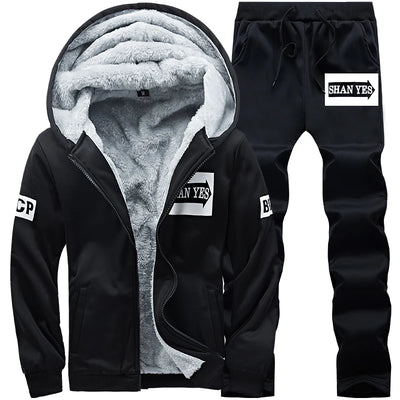 Wolf Czuadlte2024New Winter Men's Sports Set Casual Pants | SAMAG