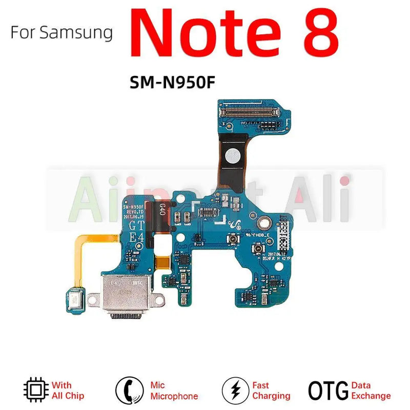 AiinAnt Mic Charger USB Dock Fast Charging Port Flex Cable For Samsung Galaxy Note 5 8 9 N950F N950N N950U N960F N960N N960U