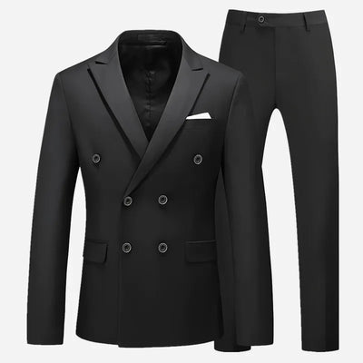 Double Breasted Formal Men Suits Slim FitGroom Tuxedos | SAMAG