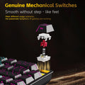 AJAZZ NK68V2 Single-Mode Wired Mechanical Keyboard Portable Gaming Keyboard RGB Hot-Swappable PC Lightweight Mechanical Keyboard