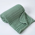 6-Layer Pure Cotton Bubble Muslin Baby Blanket Soft Comfortable Infant Gauze Bath Towel Kids Swaddle Wrap Receiving Bedding