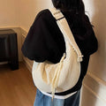 New Comfortable and Versatile Texture Hobo Bags Women Crossbody Bags Large Capacity Lightweight Casual Storage Bags Fashionable