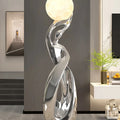 Home Decor Statue Abstract Art Ornaments Nordic Living Room Large Floor Luminous Sculpture Housewarming Gift Interior Figurines