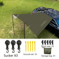 Car Side Awning Butterfly Tarp with Silver Coating | SAMAG