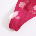 5PCS/Set Women's Underwear Lace Panties Floral Lingerie Woman Panties Sexy Thong G-String Female Pantys Perspective Intimates