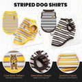 Striped Cat Shirts Stretchy Cat Clothes for Cats Sleeveless Stretchy Puppy Kitten T Shirts Pet Vest Soft Breathable Cat Tank Top