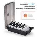 JIELISI Name Card Box Business Card Holder For Desk With Dividers And Index Tabs For Men And Wowen 500 Cards Capacity