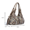 Women Handbags Fashion Leopard Shoulder Bag Large Tote Top-handle Shopping Pack Multifunctional Satchel Lady Hobos  Big Purse