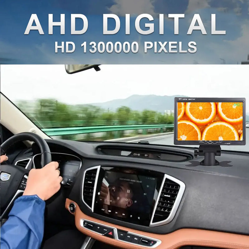 7 - Inch 1920 * 1080 AHD 1080P High - Definition Truck Monitor with Starlight Night Vision - Ideal for Vehicle Reverse in Bus