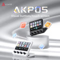 Ajazz AKP05 Mechanical Macro Keyboard Multi-Function Desktop Assistant for Office and Gaming, Easy-to-Use Multimedia Controls