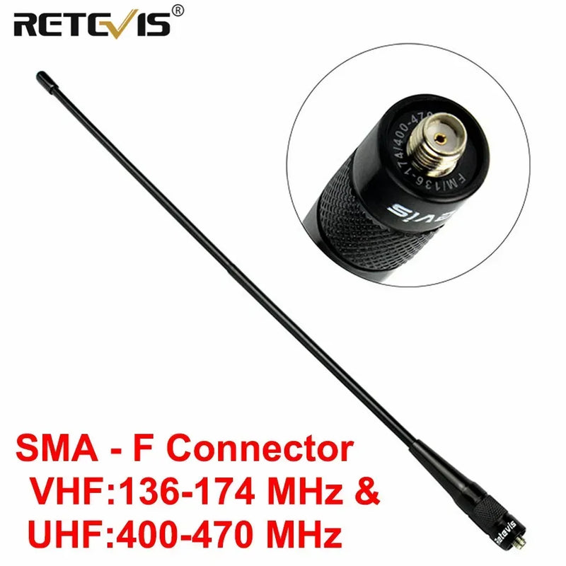 Retevis RHD-771 H777 Walkie-Talkie Accessories Antennas SMA-F SMA-M HA02 VHF UHF Dual Band Antenna for Baofeng Retevis HD2