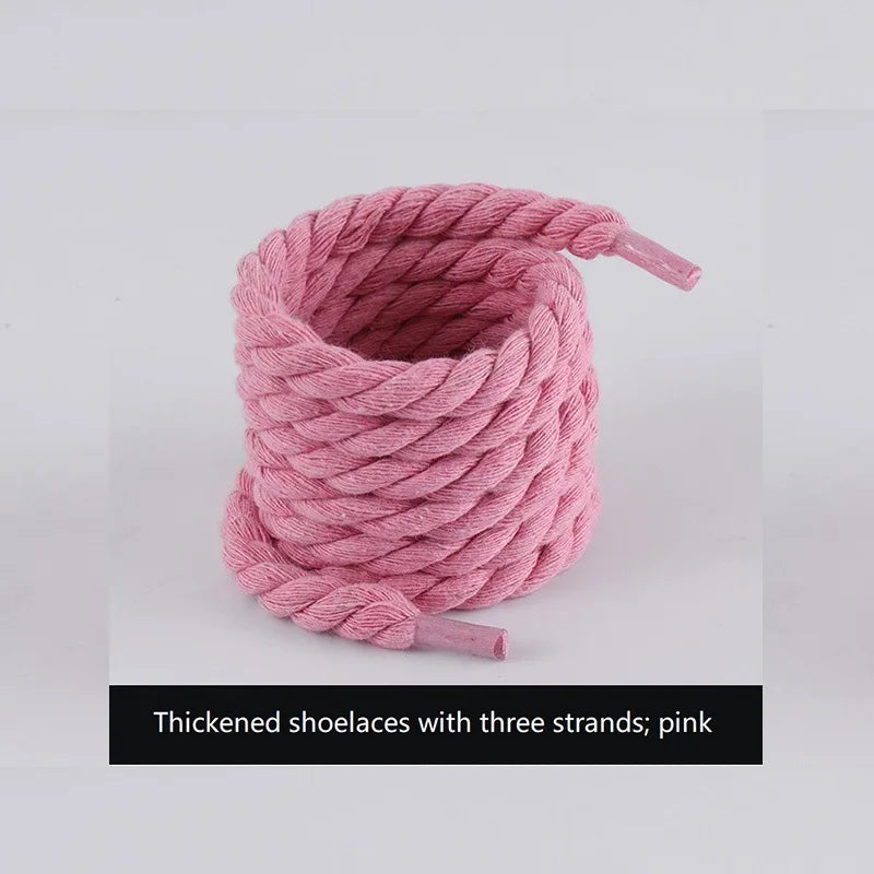 New Shoe Laces Thick Laces for Shoes Round Rope Wide Laces Sneakers Shoestrings XDr04