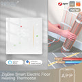 Moes Zigbee Thermostat Room Temperature Controller of Water/Electric Floor Heating Gas Boiler Humidity Tuya Work with Alex 5A16A