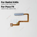 Back Side Power Button Touch ID Finger Sensor Fingerprint Scanner Flex Cable For Xiaomi Redmi K40 K40s Gaming For Poco F3 F4 GT
