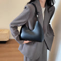 MOODS Fashion Underarm Shoulder Bags For Women PU Leather Pure Color Armpit Hobo Bag 2024 New Luxury Designer Purses And Handbag