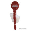 Synthetic Hair Super Long Braided Reddish Brown Heat Resistant Red Wig for Fiona Cosplay Adult Fiona Costume Women Shrek Anime