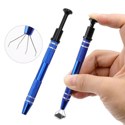 Jewelry Ball Grabber Tool 4 - Claw Ic Chip Pickup Stainless Steel Piercing Mini Tweezers | SAMAG