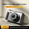 Lenovo Digital Camera 180° Flip Screen 5k Video Vlog Camera 75mp Anti-shake 18x Zoom Portable Body Camera For Students Gifts