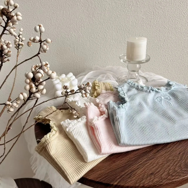 TZ2617 Korean Style Children's Lace Earlette Vest Cute | SAMAG
