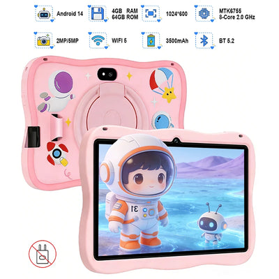 7 Inch Kids Tablet Android 14, 4GB RAM 64GB ROM, WiFi | SAMAG