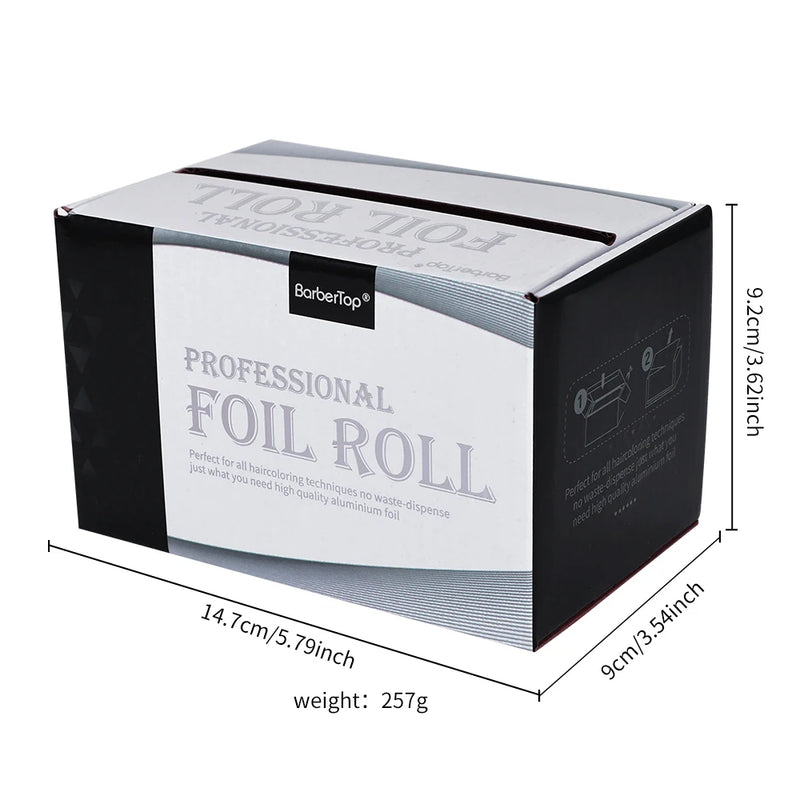 Premium Salon Hair Color Foil Non-Stick Aluminum Foil Sheets for Hair Highlights Perm Styling Tools
