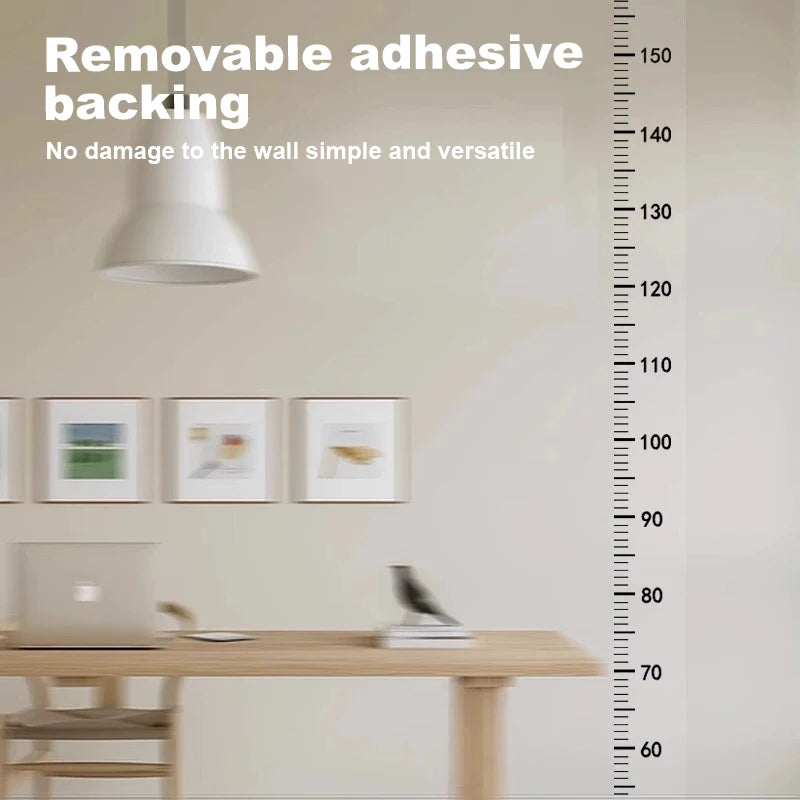 Height Measurement Wall Sticker 0-2m Removable Without Damaging Walls Leaving Adhesive Accurate Height Ruler