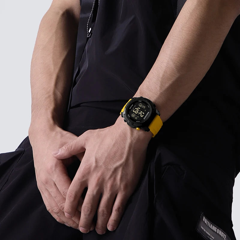 New Original Men Electronic Watches Simple Trend Wild Silicone Strap Wristwatches for Man 5ATM Waterproof - Visuel 2 | SAMAG