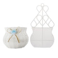 Garden DIY Vase Flower Basket Sundries Organizer Wall Hanging Artificial Rattan