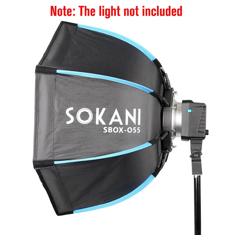 Sokani SBOX-O55 55cm Octagon Softbox Bowens Mount for Sokani X100 X60 Mini COLBOR CL60 Aputure 60X 200X Godox LED Video Light
