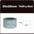700pcs/Roll 40*20/40*30/50*30mm Print Supplies Thermal Label Sticker Paper Waterproof Supermarket Price Blank Label Direct Print