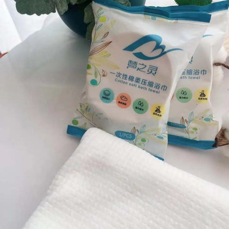 Large Disposable Bath Towel Thick Compressed Towel 100%Cotton Tissue Soft Travel Quick-Drying Cleansing Towel Trip Shower Towel