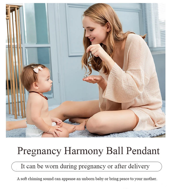 Eudora Harmony Ball Pendant Necklace Pregnancy Chime Ball Mexcian Bola Pendants Wishing Balls Fine Jewelry for Women Best Gift