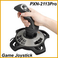 PXN-2113 Pro Joystick Flight Simulator Gamepad Controller PC Flight Simulation Cockpit Stick for PC/Desktop Game Accessories