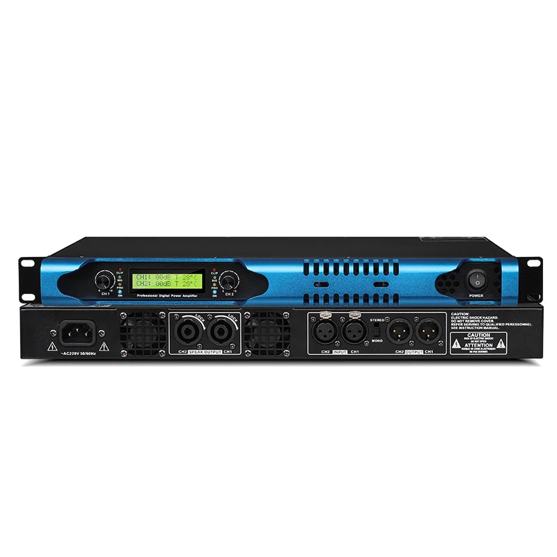 600Watts 2 Channel DJ Music Cub Speaker Audio Professional Powerful Digital Power Amplifier